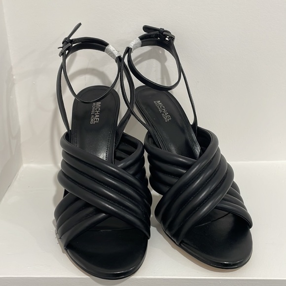 NWOT MICHAEL Michael Kors Royce Padded Leather Sandals - Picture 6 of 14